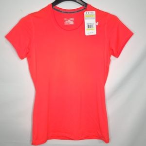 NEW Under Armour M Neon Coral Shirt